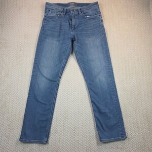 Revtown Sharp Decade Denim Mens Blue Slim Straight Jeans W32 L30 Medium Wash